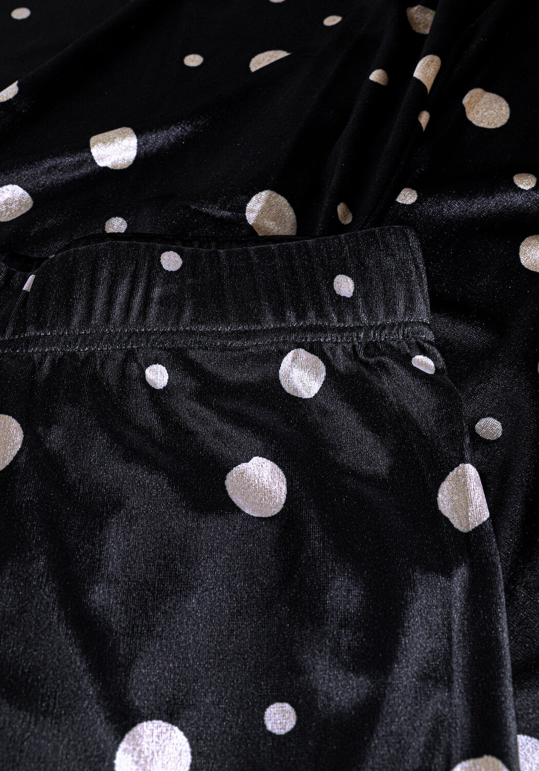 Schwarze HUNKON Weite Hose MADDIE TROUSERS - large