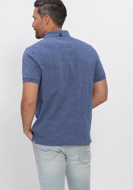 Blaue PME LEGEND Polo-Shirt JACQUARD JERSEY - large