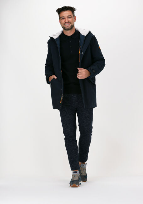 Blaue SCOTCH & SODA Polo-Shirt 163985 - KNITTED LONG-SLEEVE P - large