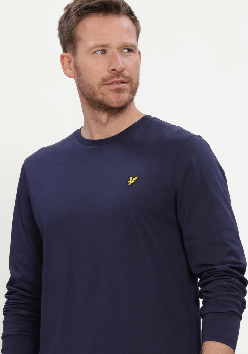 Dunkelblau LYLE & SCOTT T-shirt PLAIN L/S T-SHIRT - large