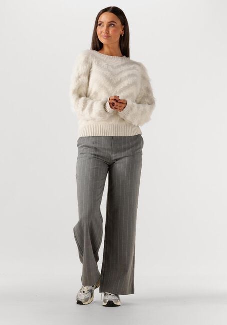 Creme OBJECT Pullover OBJHOLLOW L/S RE KNIT PULLOVER - large
