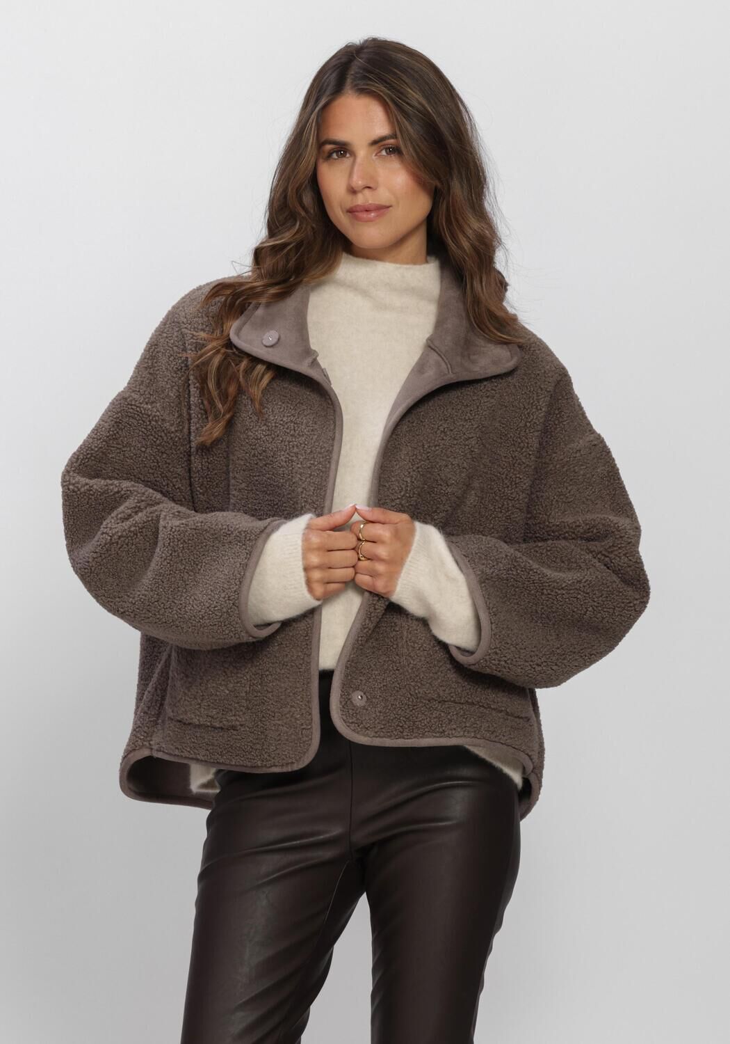 Braune KNIT-TED Jacken JILL JACKET - large