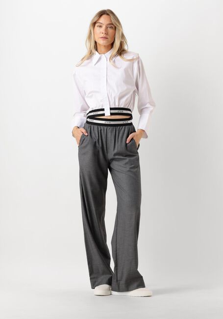 Graue CO'COUTURE Hose COCO TAILOR PLEAT LOGO LONG PANTS - large