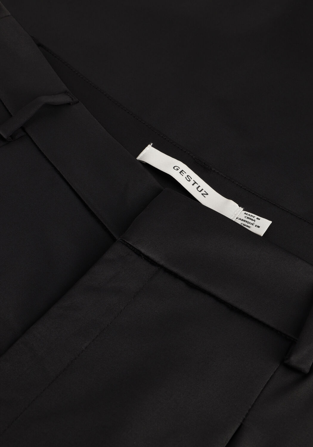 Schwarze GESTUZ Hose YACMINEGZ MW PANTS - large