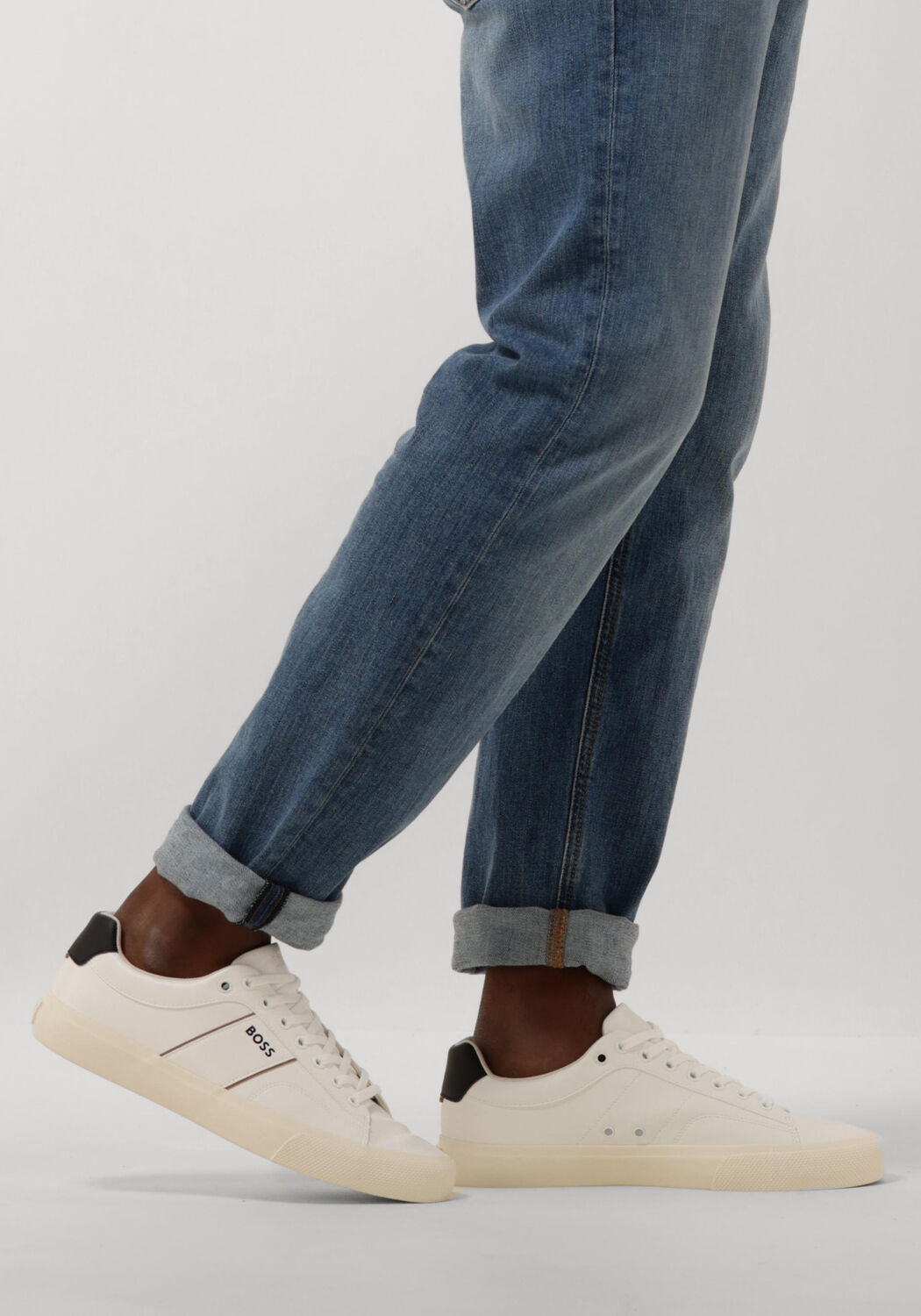 Wei&szlig;e BOSS Sneaker Low AIDEN_TENN - large