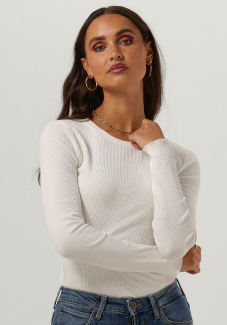Weiße SELECTED FEMME T-shirt ANNA LS CREW NECK TEE - large
