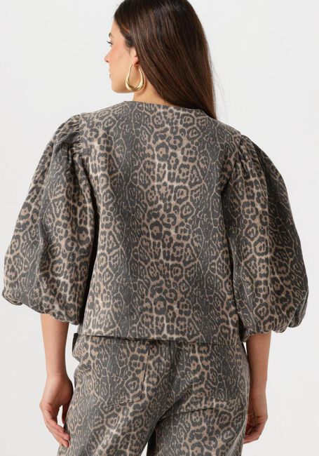 Braune MINUS Strickjacke RANA SHORT JACKET - large