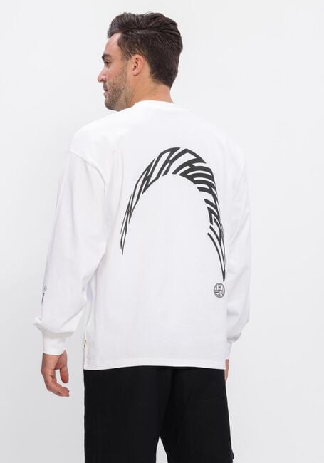 Wei&szlig;e WOODBIRD T-shirt WBBEAM LS WARP TEE - large