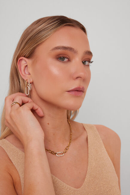 Goldfarbig NOTRE-V Kette OMFW22-018 - large