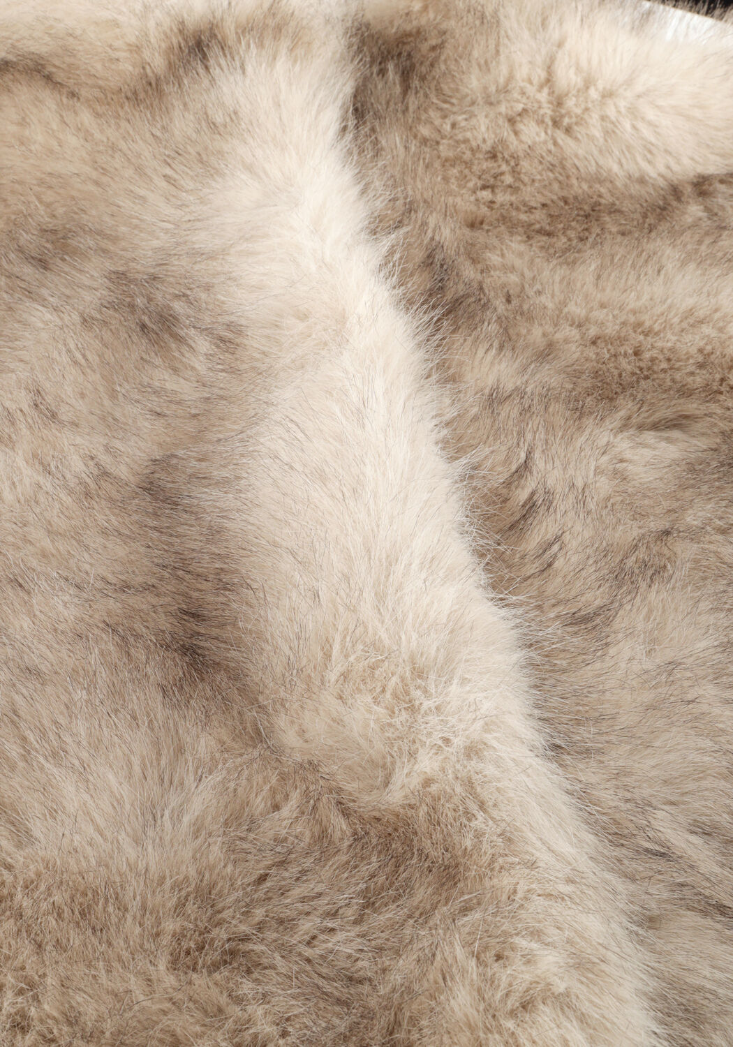 Taupe NEO NOIR Bodywarmer KEVINI FAUX FUR VEST - large