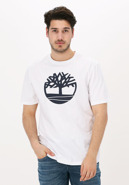 Weiße TIMBERLAND T-shirt SS K-R BRAND TREE T - large
