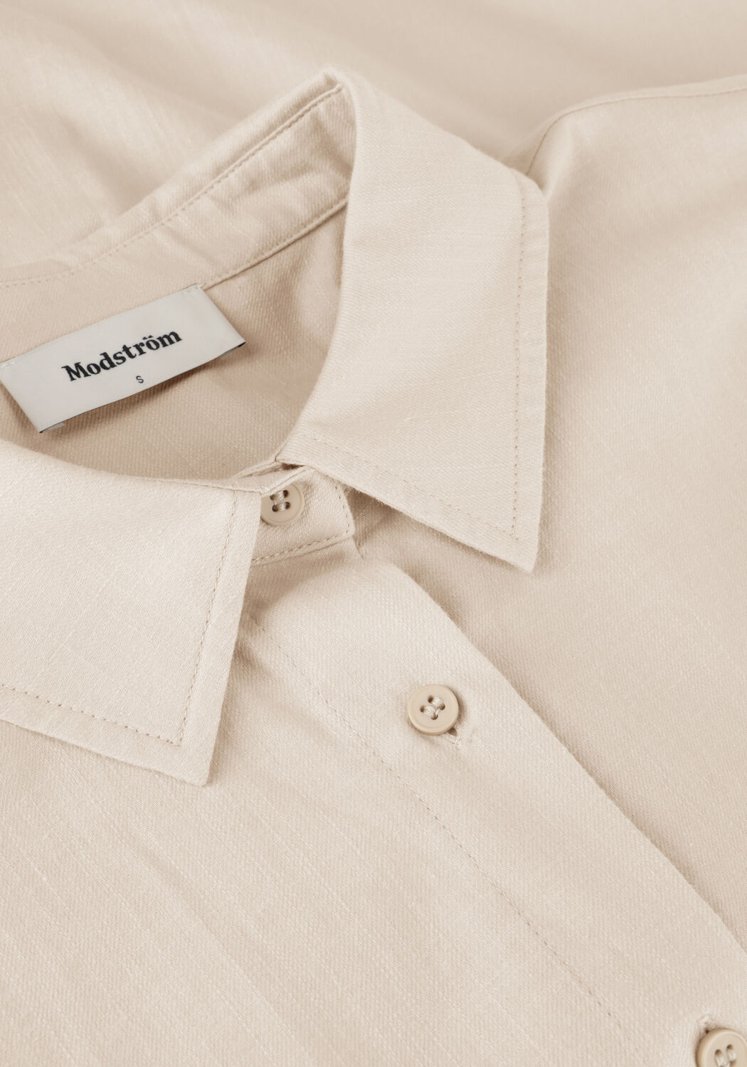 Sand MODSTR&Ouml;M Blusen CYDNEYMD SS SHIRT - large