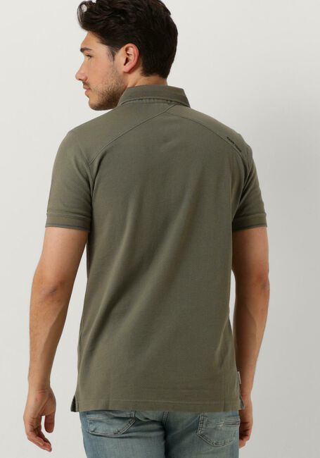 Grüne CAST IRON Polo-Shirt SHORT SLEEVE POLO POPCORN - large
