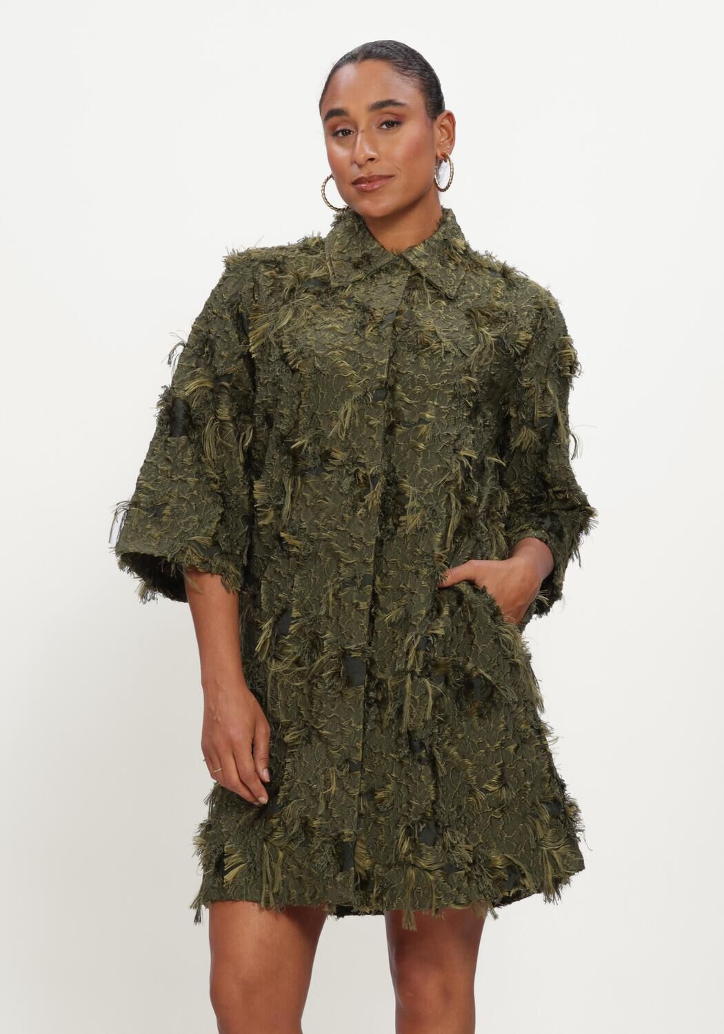 Dunkelgr&uuml;n COPENHAGEN MUSE Minikleid CMJANY-DRESS - large