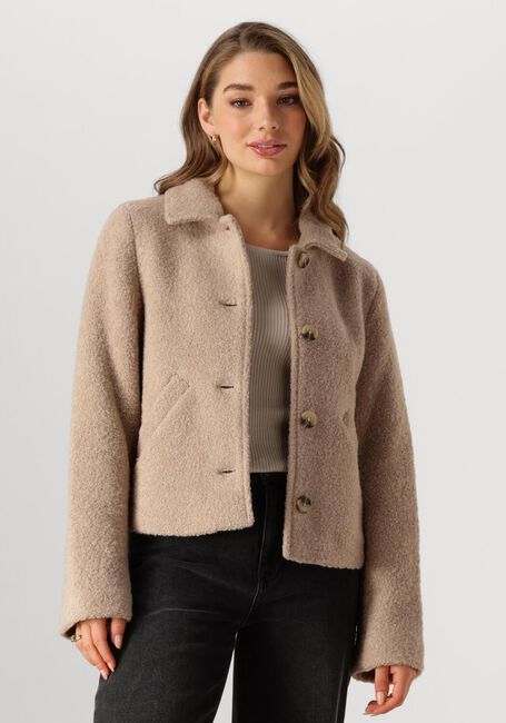 Beige MODSTRÖM Teddy-Jacke JUSTYMD SHORT JACKET - large
