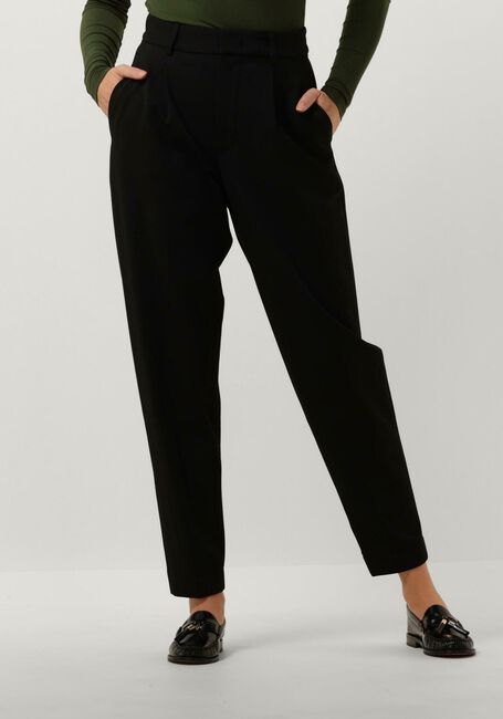 Schwarze VANILIA Hose TWILL PLEATED CHINO - large