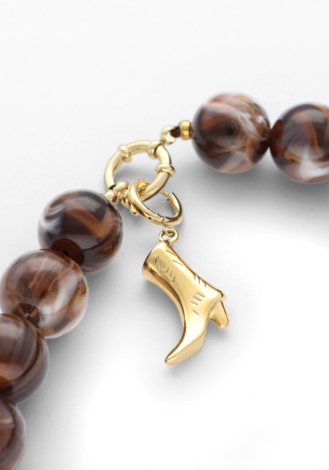 Braune OMODA ATELIER Kette AURA NECKLACE - large