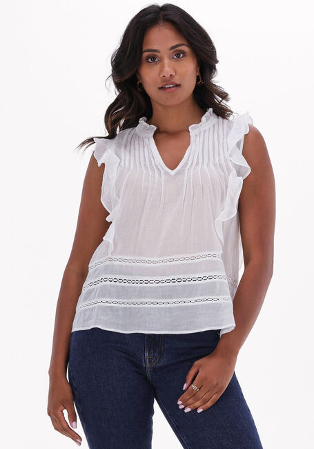 Weiße NEO NOIR Top JULIETTE S VOILE TOP - large