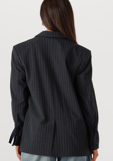 Schwarze SUMMUM Blazer BLAZER BOYFRIEND PINSTRIPE - large