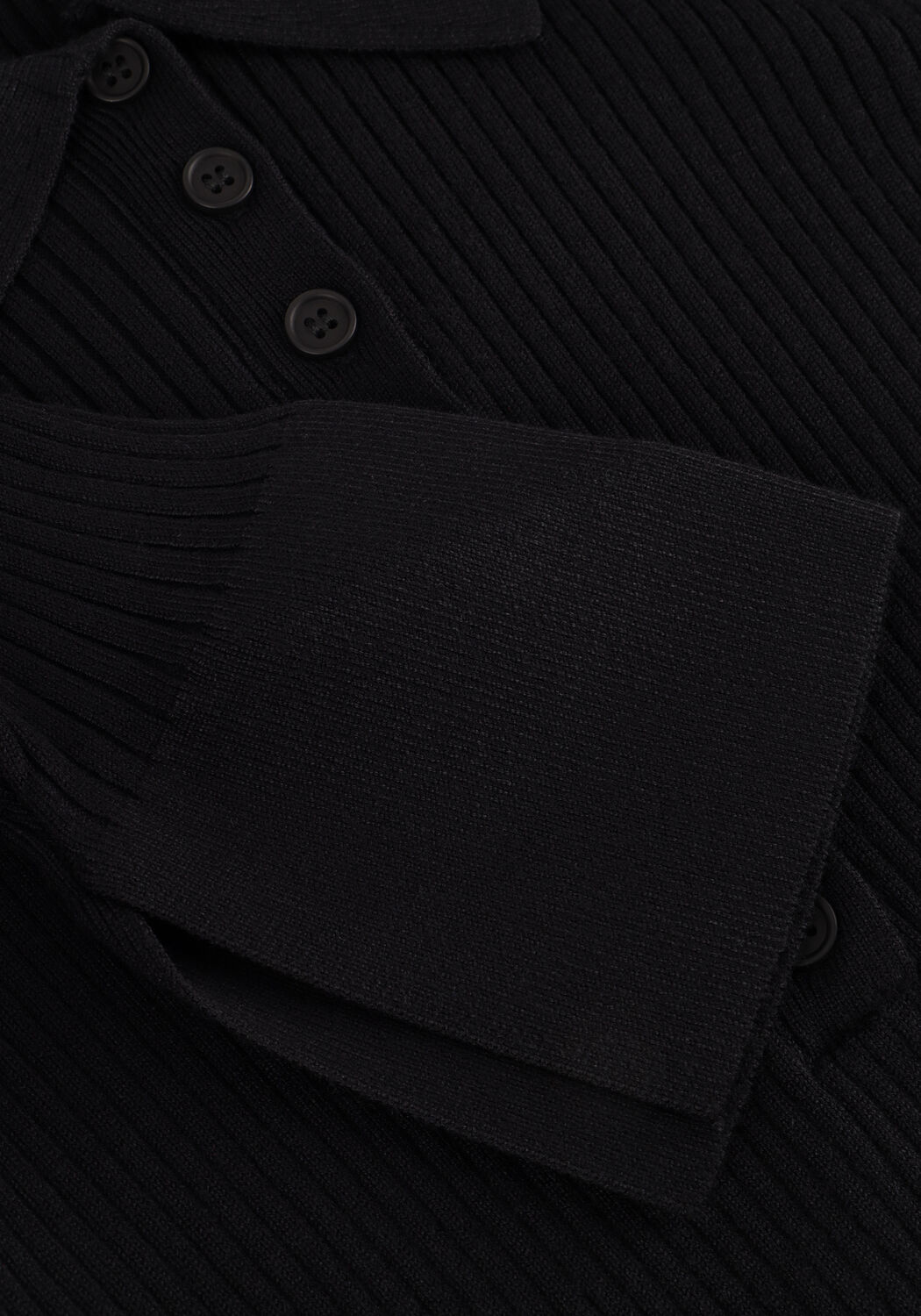 Schwarze CO'COUTURE Pullover BONNY POLO LONG SLEEVE - large