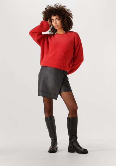 Rote JANSEN AMSTERDAM Pullover CAILY TRUI P 150 ROUND NECKLINE - large