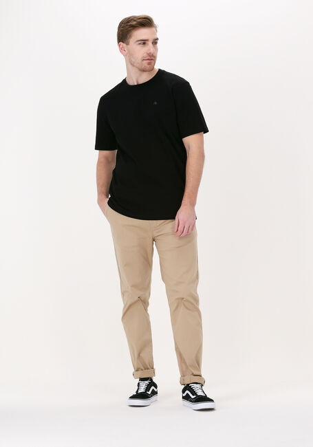 Schwarze SCOTCH & SODA T-shirt CREWNECK JERSEY T-SHIRT - large