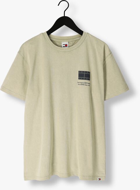 Grüne TOMMY JEANS T-shirt TJM REG ESSENTIAL CB FLAG TEE - large