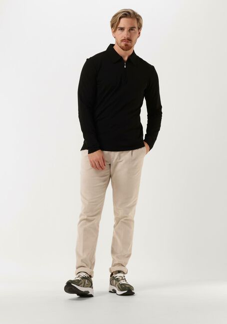 Schwarze TIGER OF SWEDEN Polo-Shirt LARON LS - large