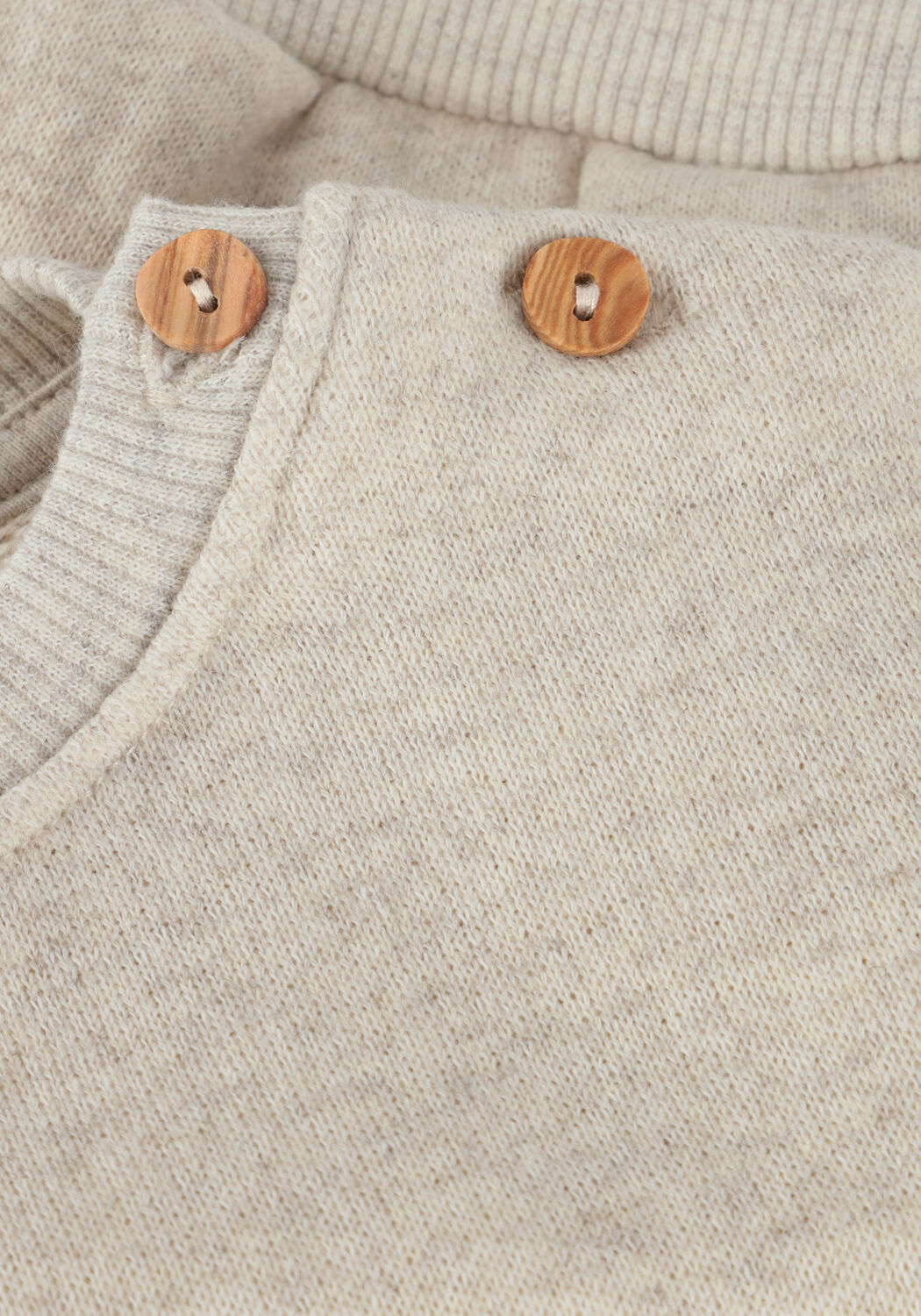 Beige PLAY UP Pullover FLEECE SWEATER B - large