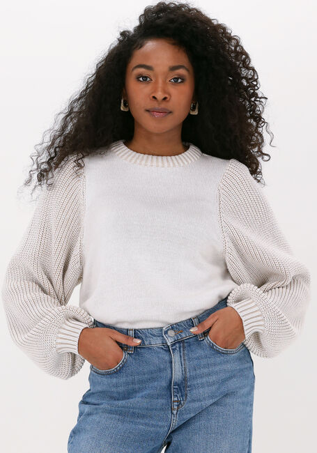 Beige ANOTHER LABEL Pullover ULLA KNITTED PULL - large