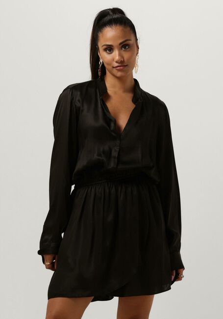 Schwarze EST'SEVEN Minikleid EST’JOURNEE DRESS BAMBU - large