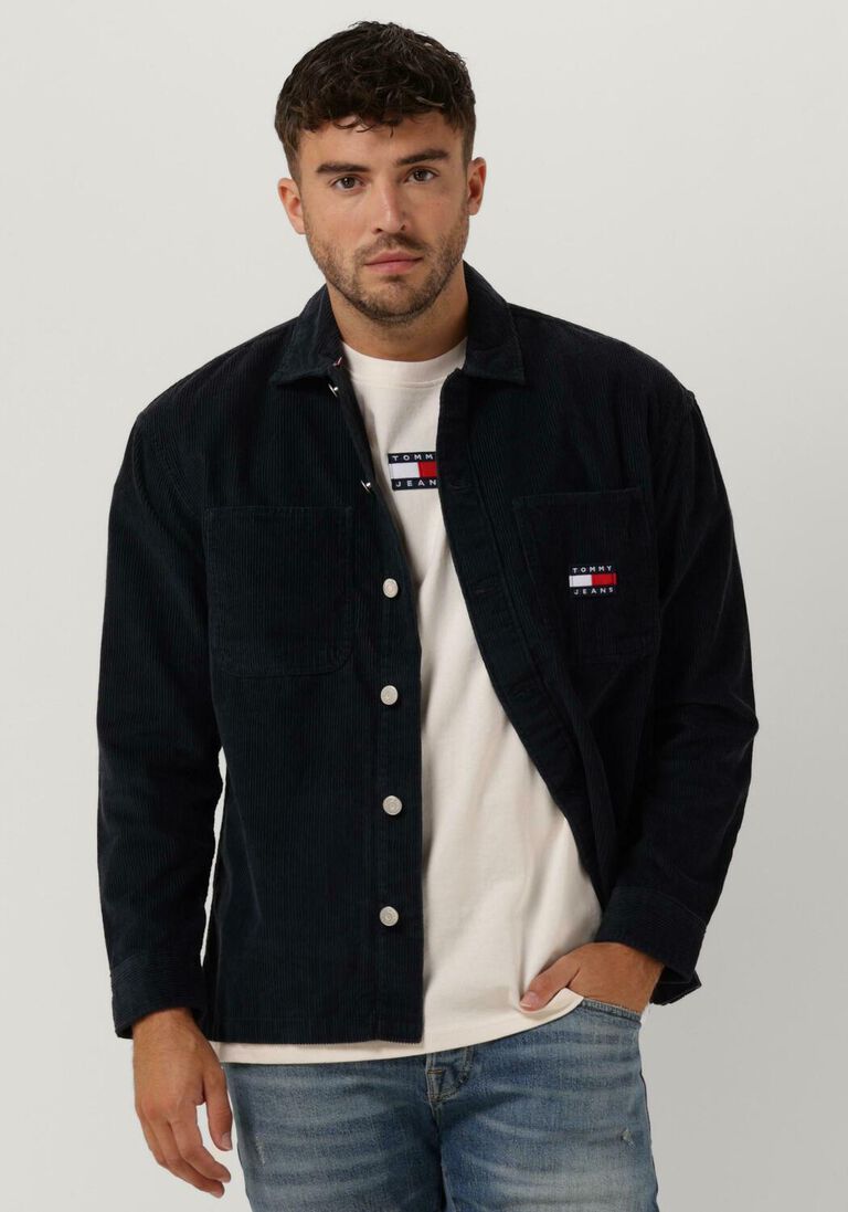 dunkelblau tommy jeans overshirt tjm chunky cord overshirt