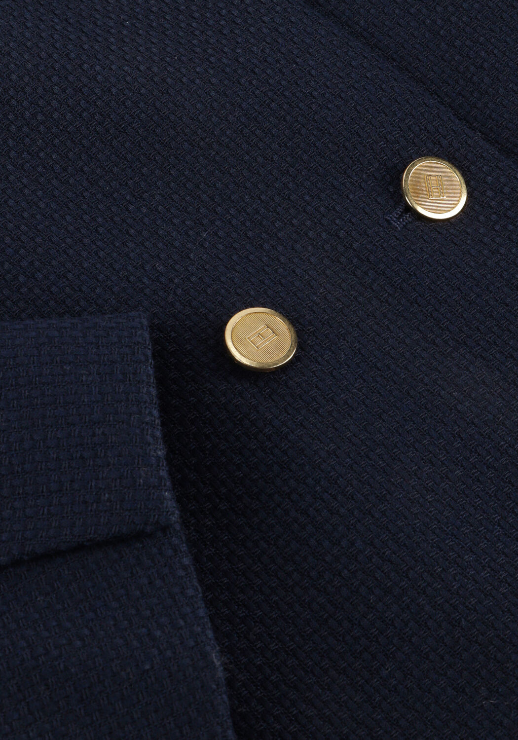 Dunkelblau TOMMY HILFIGER Jack PREPPY TEXTURE LADY JACKET - large