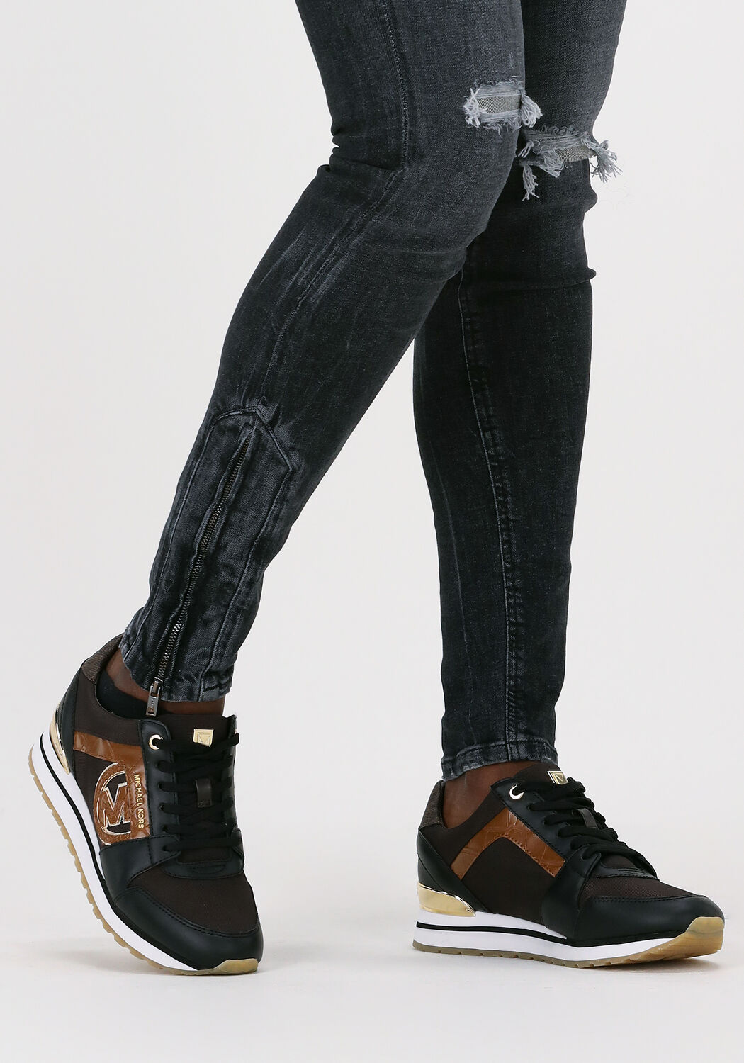 Braune MICHAEL KORS Sneaker Low BILLIE TRAINER - large