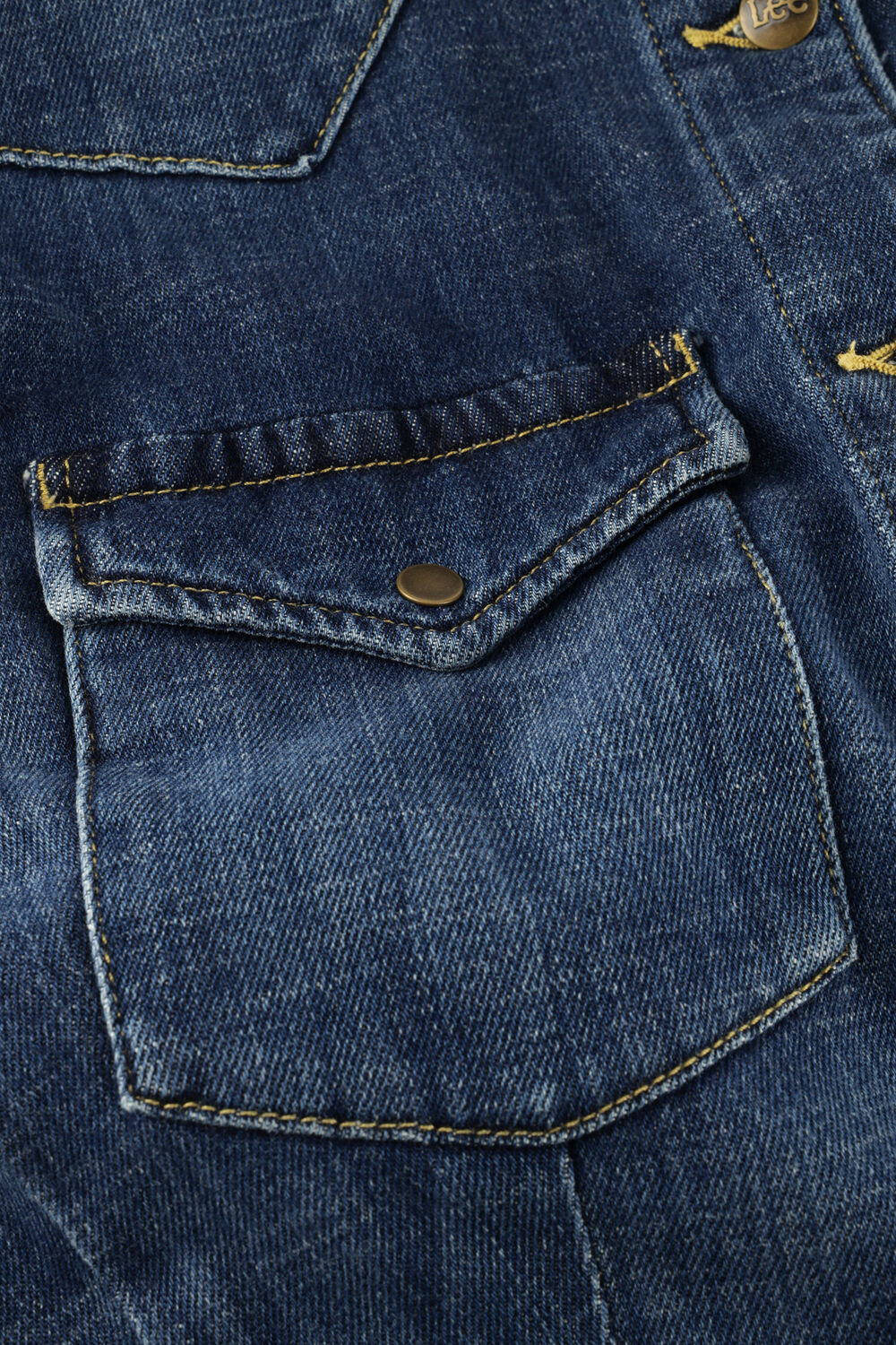 Blaue LEE Maxikleid MAXI WESTERN DRESS 112376938 - large