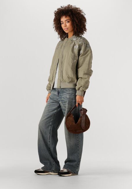 Khaki SUMMUM Jack JACKET BOMBER PADDED EMBROIDERY - large