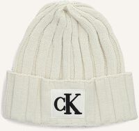 Beige CALVIN KLEIN Mütze MONOGRAM RIB BEANIE Beige CALVIN KLEIN Mütze MONOGRAM RIB BEANIE - medium