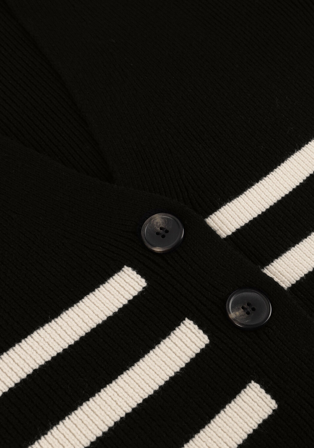 Schwarze NOTES DU NORD Strickjacke GAIA CARDIGAN - large