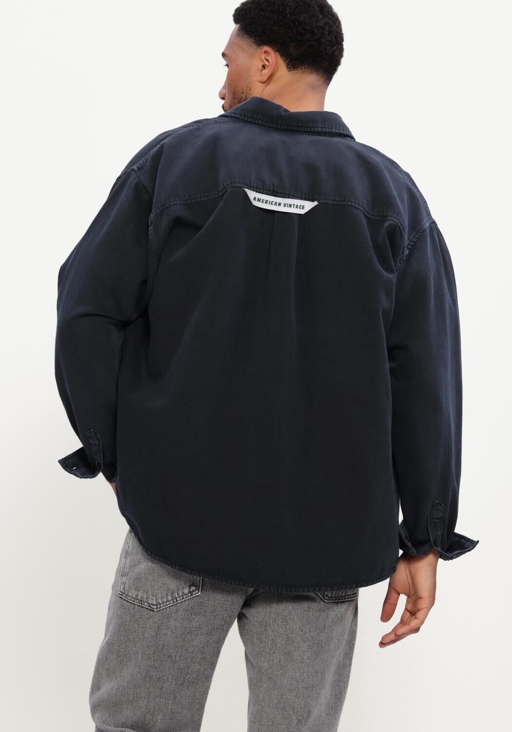 Dunkelgrau AMERICAN VINTAGE Overshirt LYCAZ OVERSHIRT - large