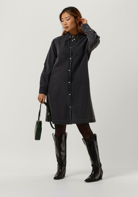 Dunkelgrau LEVETE ROOM Minikleid LR-PIXI 4 DRESS - large