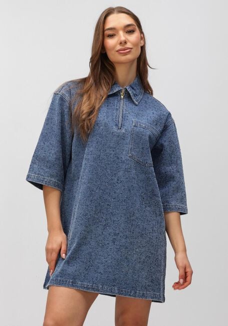 Blaue OBJECT Minikleid OBJFRIDA 3/4 SLEEVE LO DRESS - large