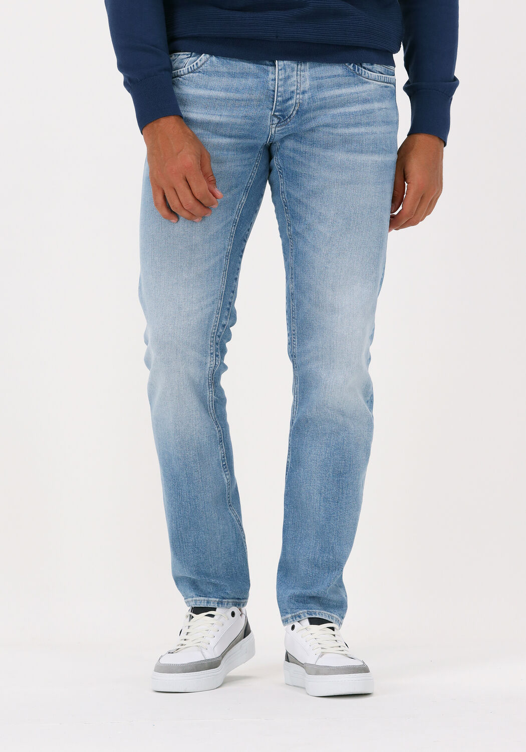PME LEGEND Denim Slim Fit Jeans Commander 3.0 Bright Sun Bleached in Blau für Herren Herren Bekleidung Jeans 