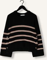 Schwarze CO'COUTURE Pullover & Cardigans MAJA BUTTON STRIPE Schwarze CO'COUTURE Pullover & Cardigans MAJA BUTTON STRIPE - medium