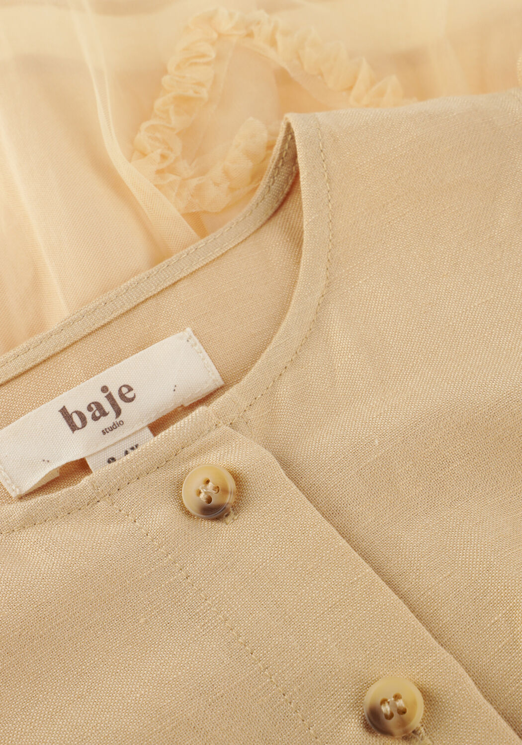 Beige BAJE STUDIO Minikleid DENIA - large