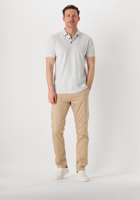 Hellblau CAST IRON Polo-Shirt SHORT SLEEVE POLO POPCORN JERSEY MELANGE - large