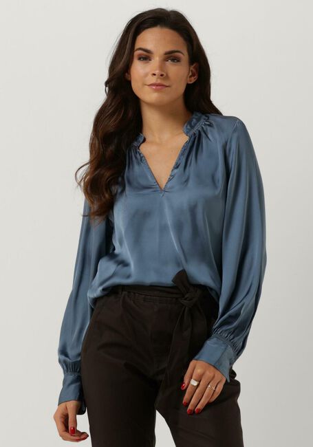 Blaue LEVETE ROOM Blusen LR-WAVE 4 BLOUSE - large
