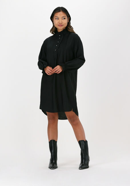 Schwarze CO'COUTURE Minikleid CALLUM PINTUCK FRILL DRESS - large