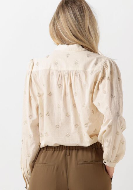 Weiße SUMMUM Blusen BLOUSE SCATTERED EMBRO SOLID - large