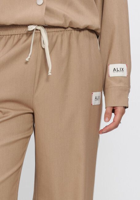 Camelfarbene ALIX THE LABEL Hosen LADIES WOVEN 2 TONE PANTS - large