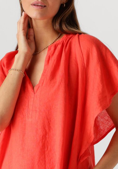 Rote BY-BAR Minikleid VINA LINEN DRESS - large